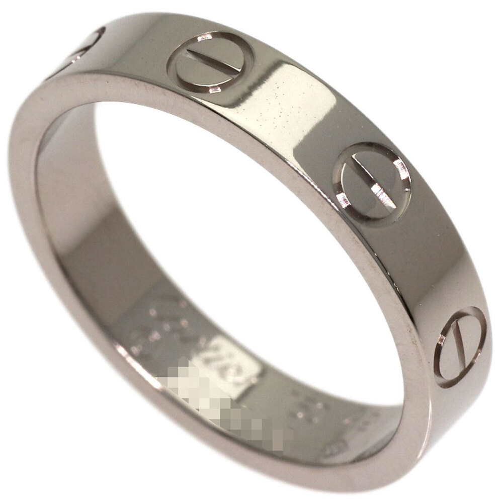 CARTIER 18k Silver Love Ring #49